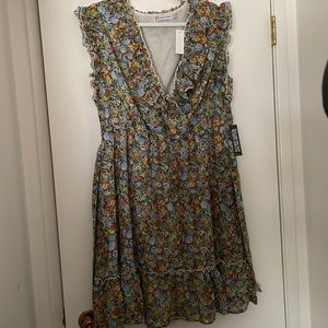 Cute knee length floral dress